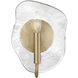 Samara 1 Light 7.75 inch Modern Brass Wall Sconce Wall Light